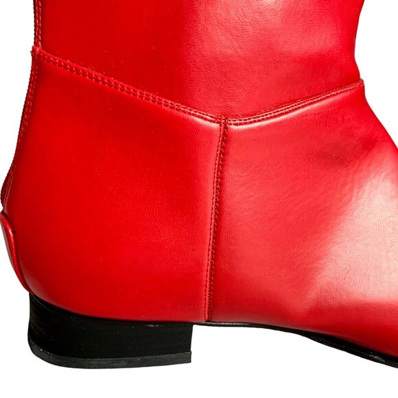 Pleaser Hero Engineer Costume Boots S Red Patent Size S Festival Costume Cosplay - Picture 4 of 10